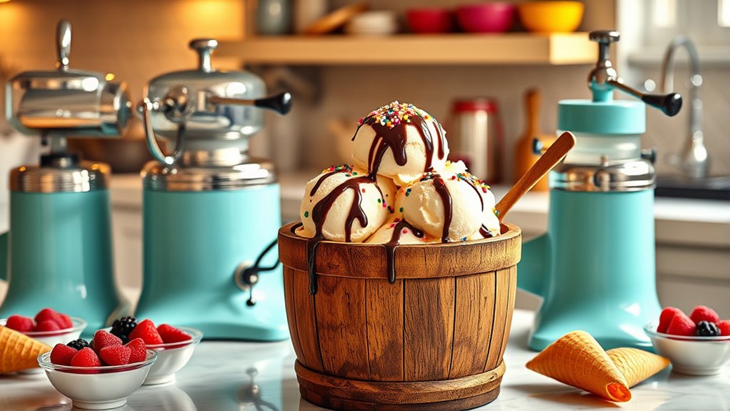 top hand cranked ice cream makers