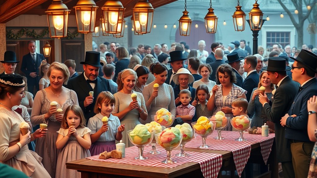 19th century community ice cream socials