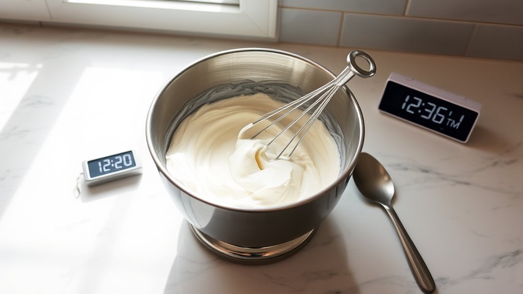 advance ice cream preparation