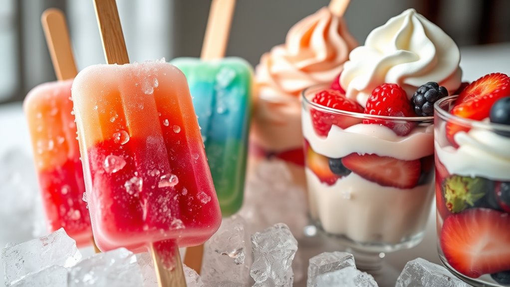 cold desserts soothe throat