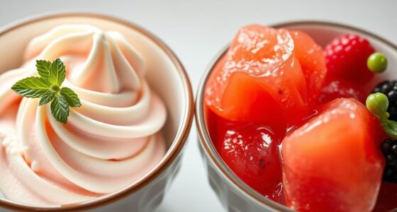 comparing health benefits of desserts