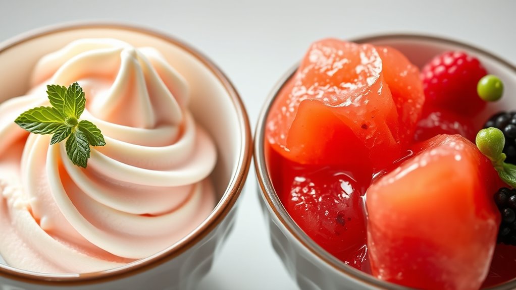 comparing health benefits of desserts