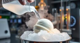 cryogenic ice cream preparation