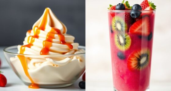 dairy desserts nutritional comparison