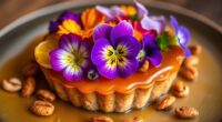 edible flowers and nuts