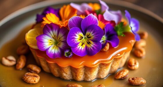 edible flowers and nuts