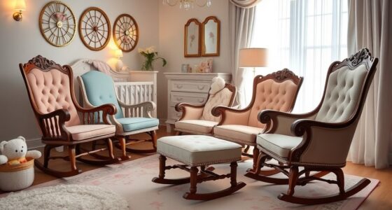 elegant comfortable nursery chairs