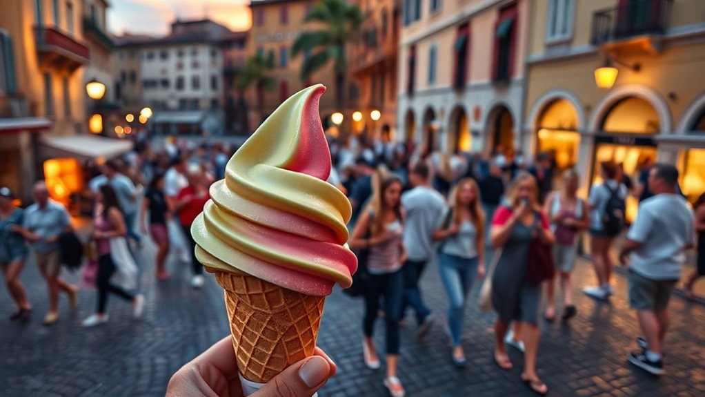 evening strolls with gelato