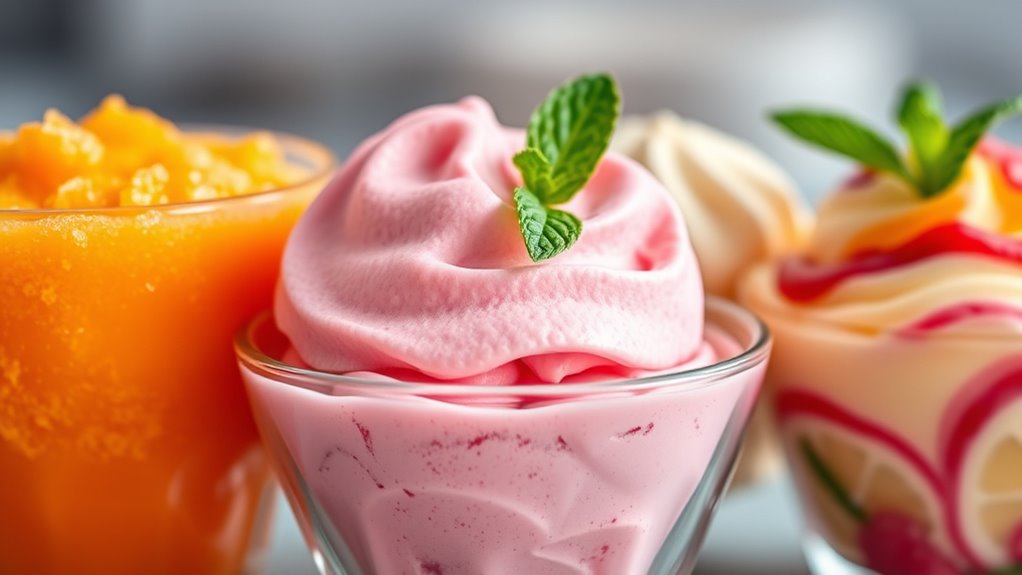 frozen dessert calorie comparison