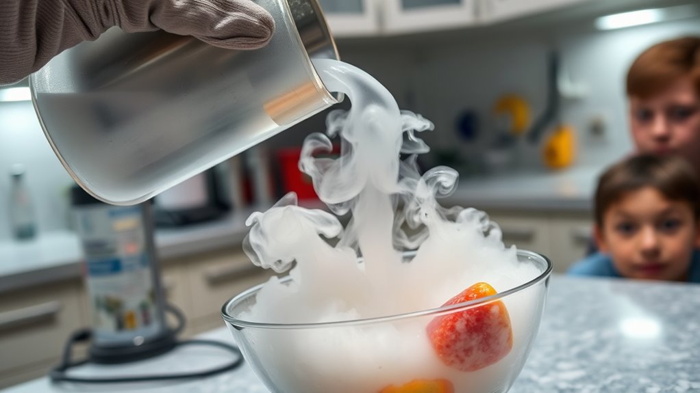 handle liquid nitrogen safely