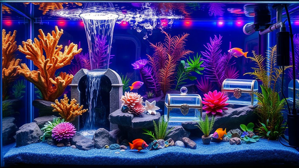 high end aquarium decor ideas