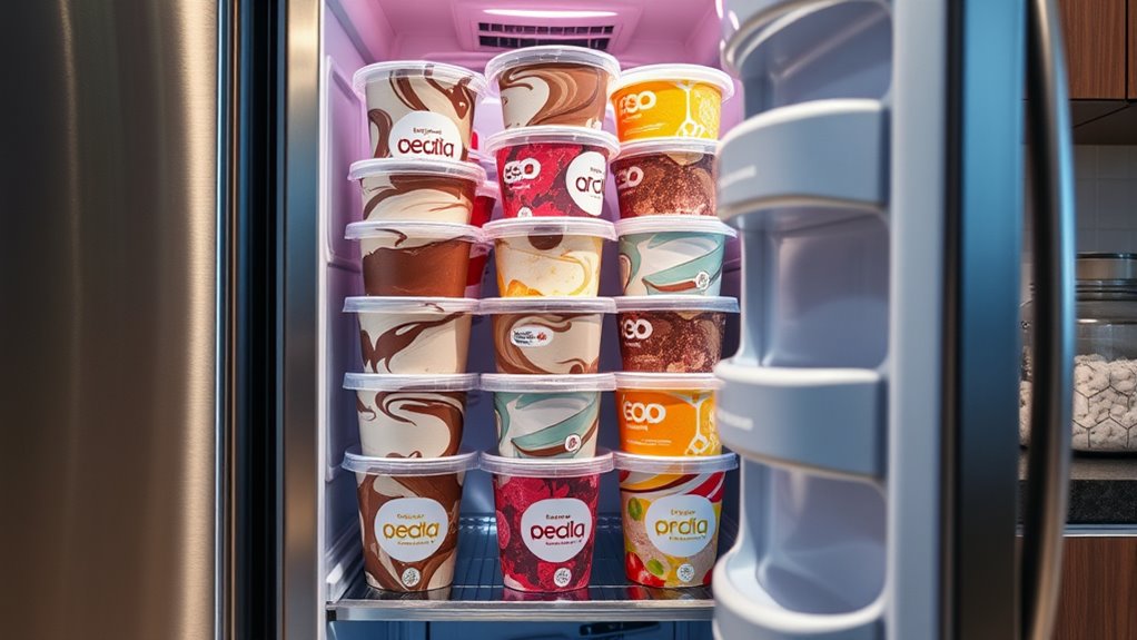 home freezers and ice cream