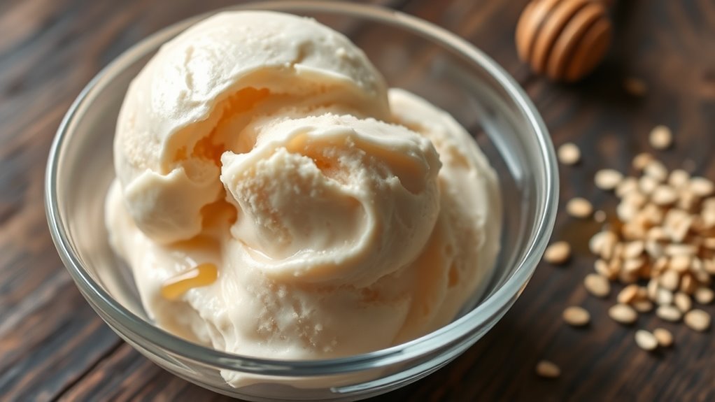 homemade creamy oat ice