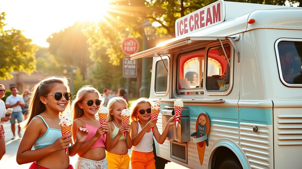 ice cream and american summer