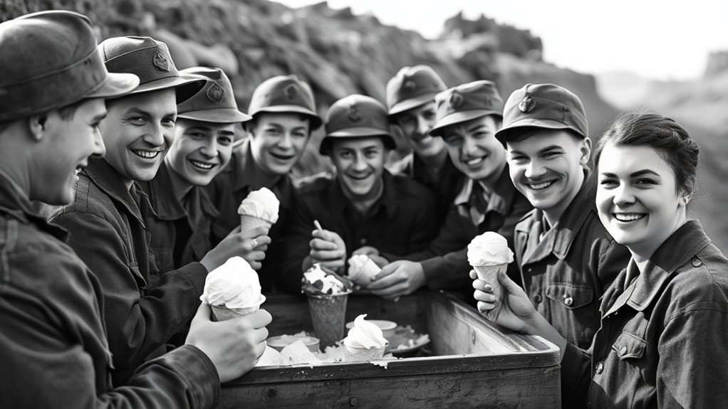 ice cream boosted morale