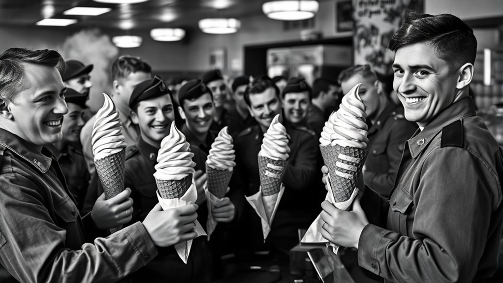 ice cream boosts morale