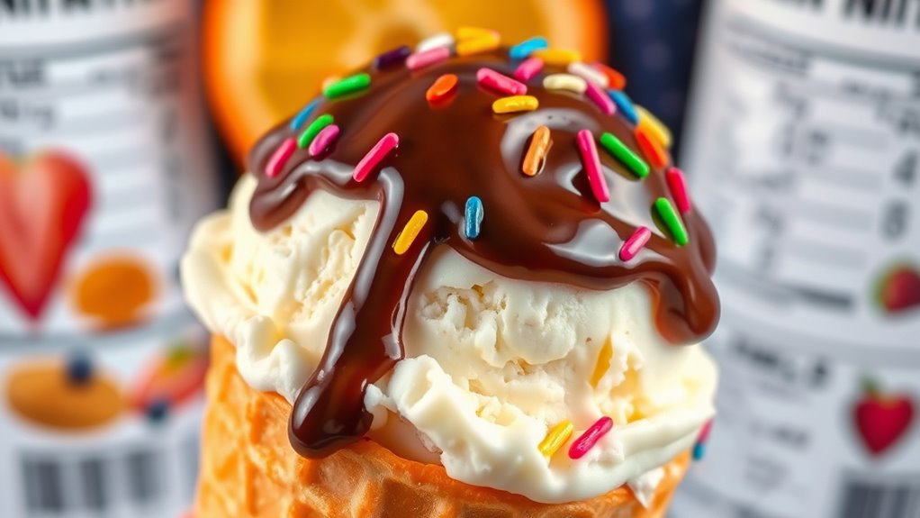 ice cream nutritional breakdown