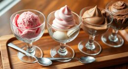 ice cream tasting flight