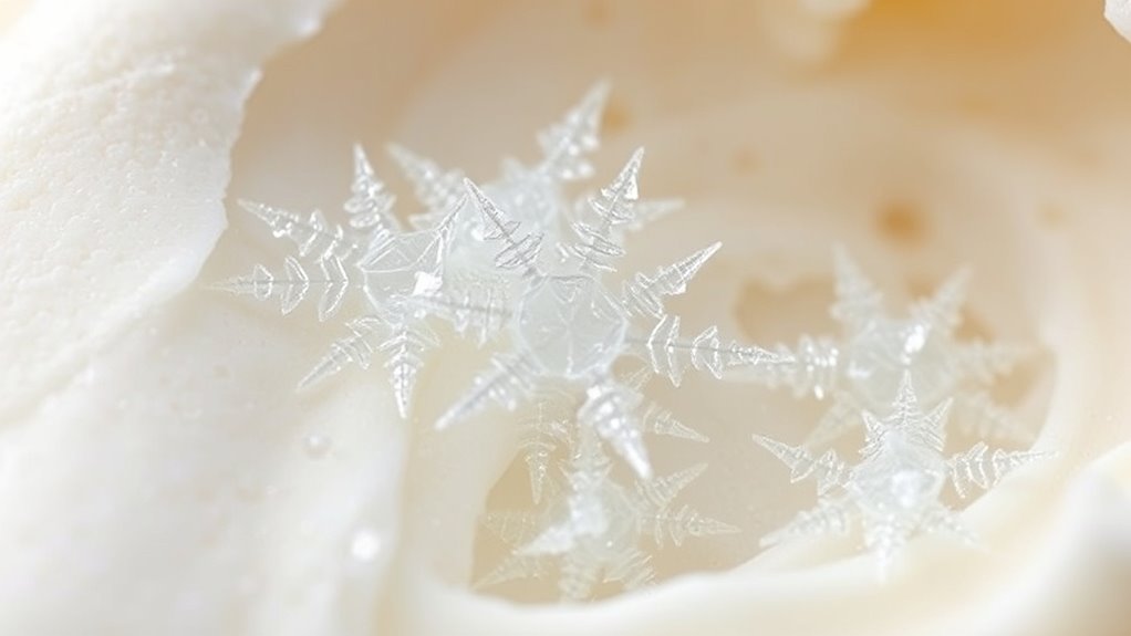 ice crystal microstructure formation