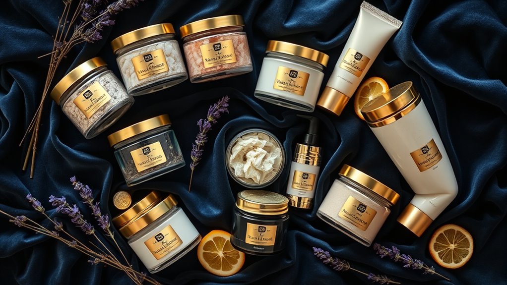 luxury body scrub sets