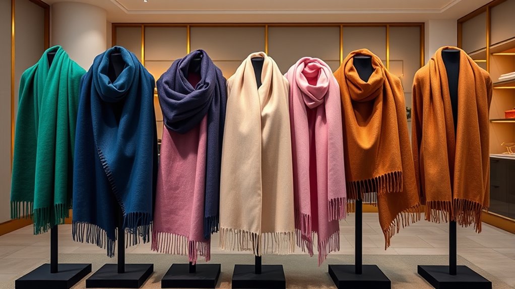 luxury cashmere scarf collection