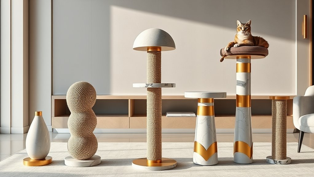 luxury cat scratchers collection