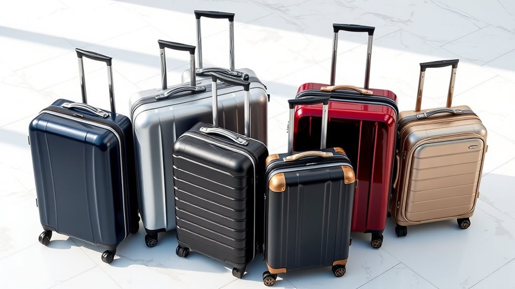 luxury durable travel luggage