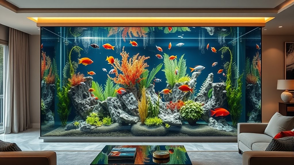 luxury fish tank showcase