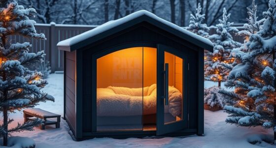 luxury heated outdoor pet houses