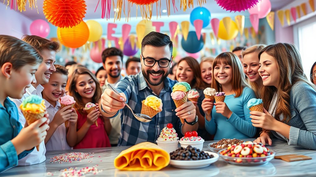 master ice cream serving