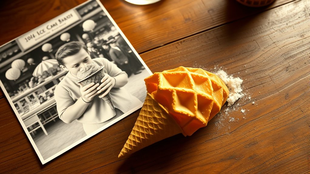 origins of the ice cream cone