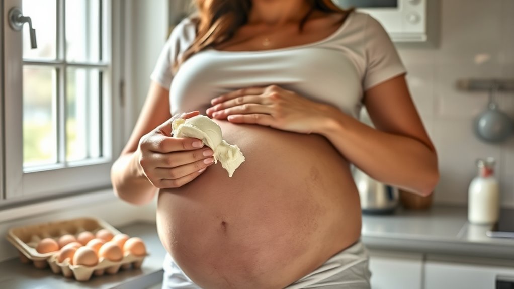 pregnancy ice cream eggs