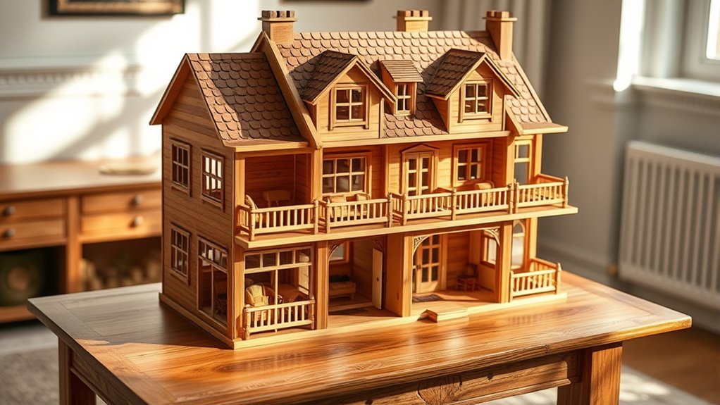 premium wooden dollhouse sets