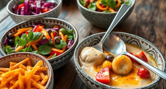 preparing to serve cold