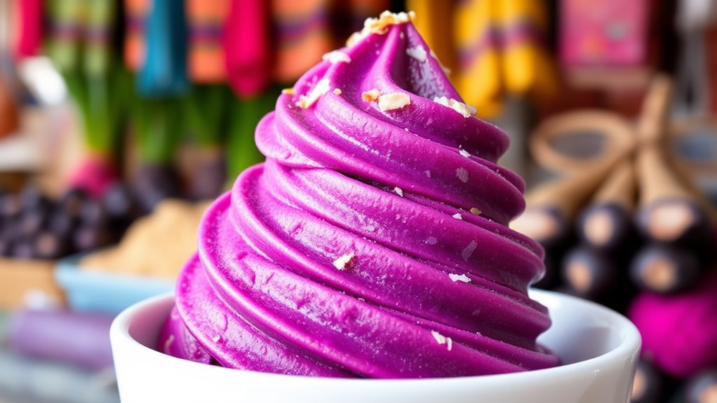 purple filipino ube ice cream