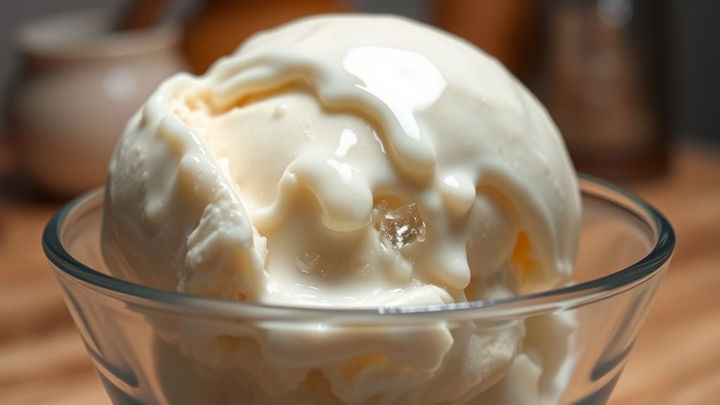 refreezing melted ice cream