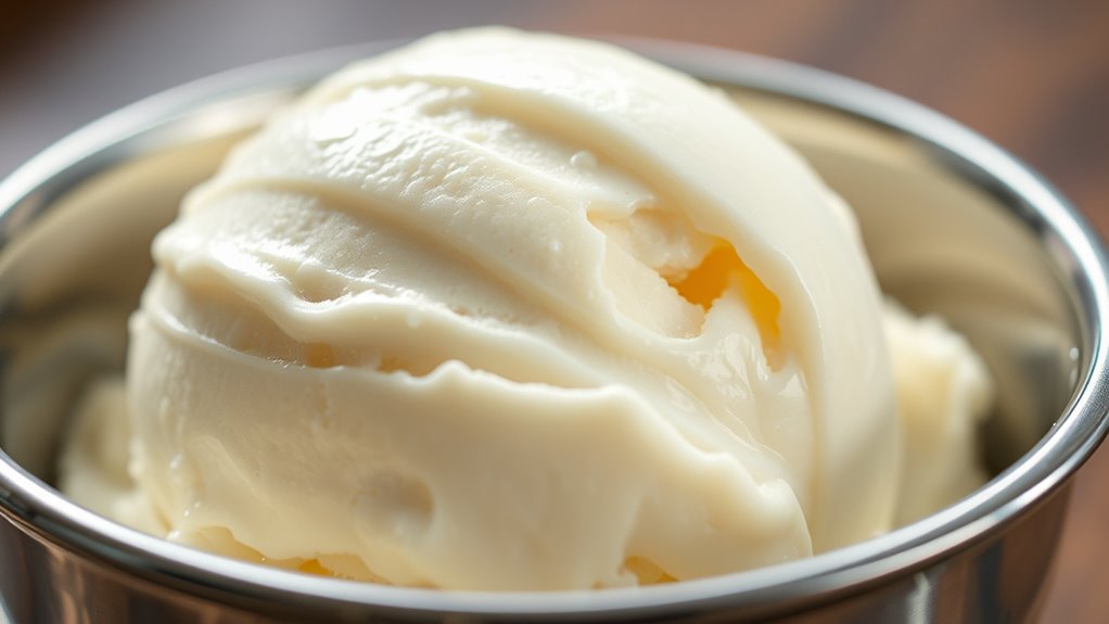 serve ice cream at optimal temperature