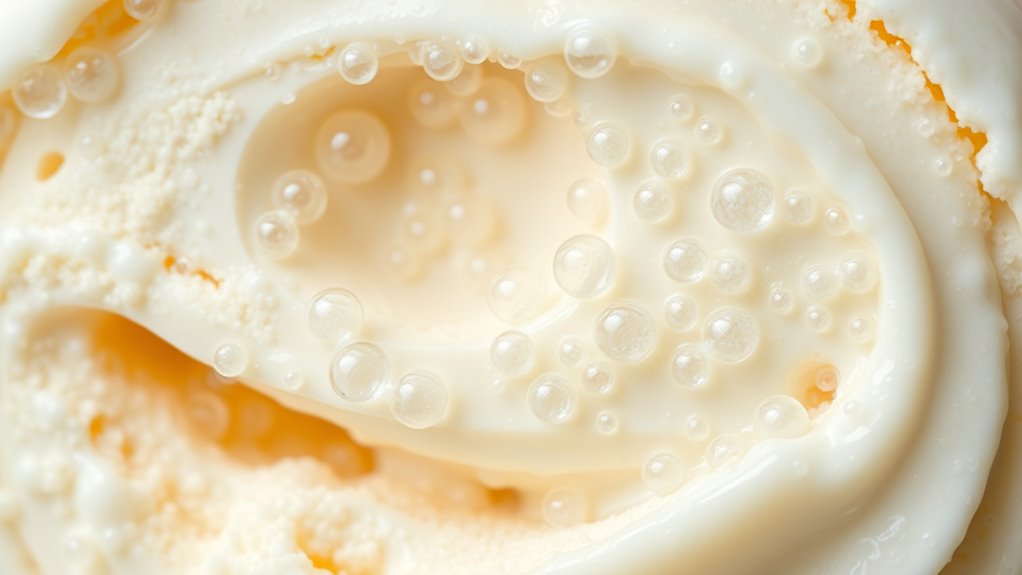smaller bubbles enhance creaminess