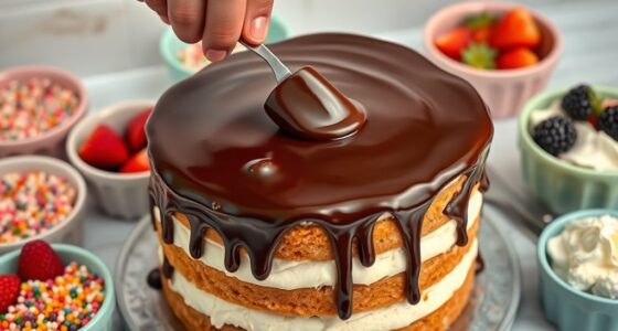 step by step ice cream cake making