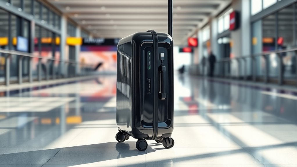 travel friendly luggage with charging