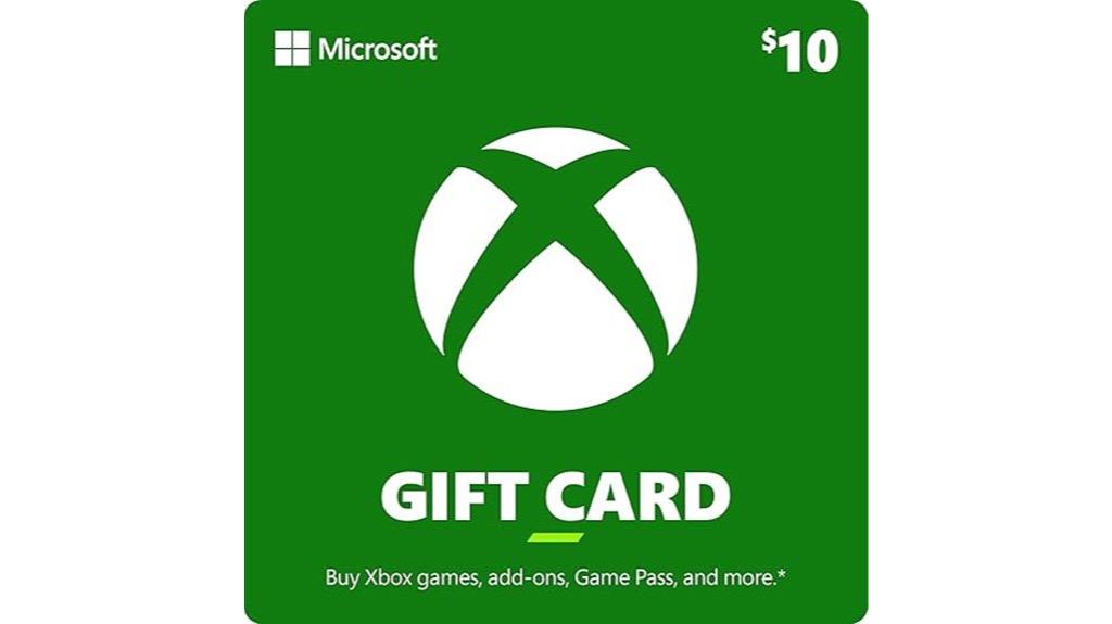 10 xbox digital gift