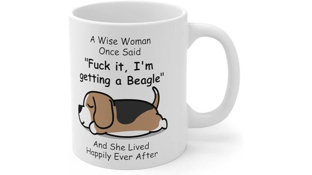 beagle dog mom mug