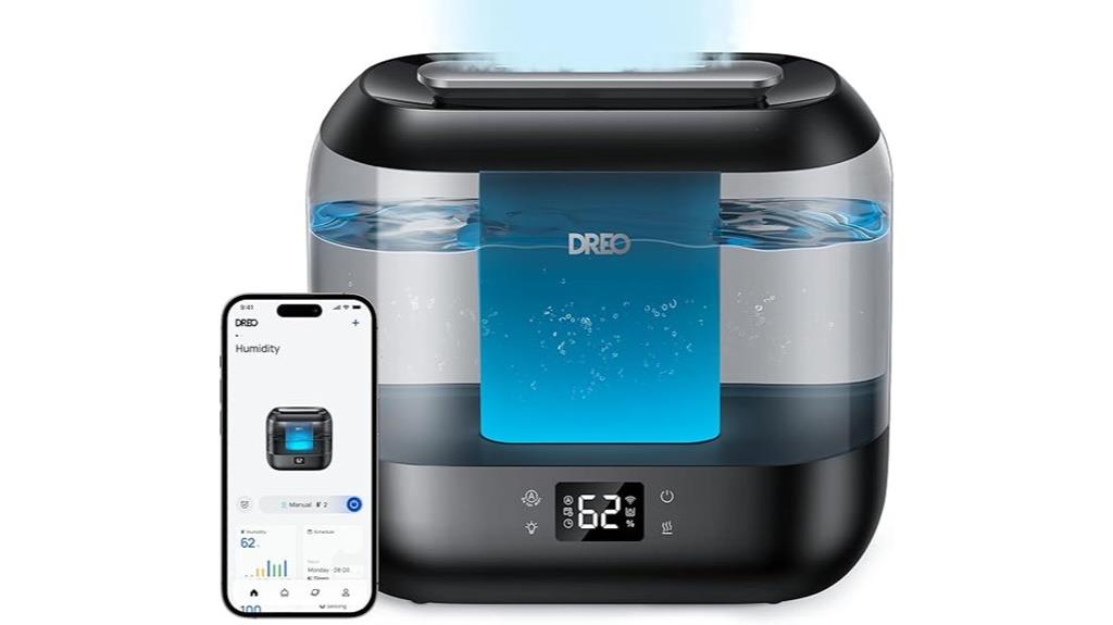 black 4l bedroom humidifier
