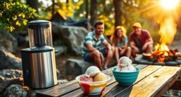 camping ice cream maker options