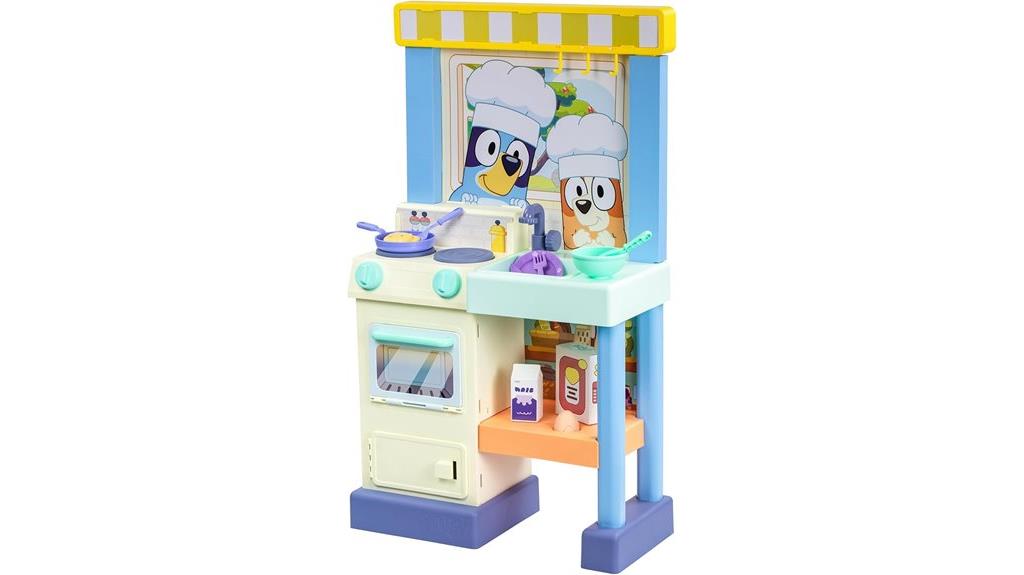 children s blue play kitchen