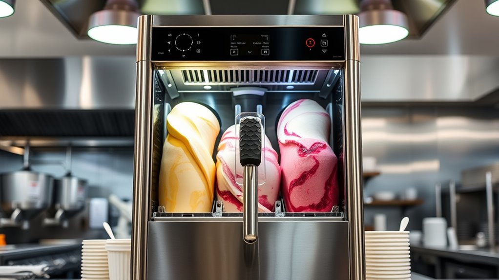 commercial gelato machine features