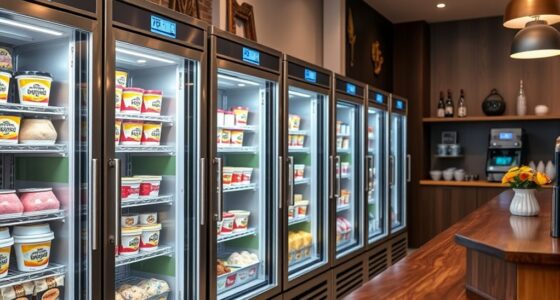 compact stylish ice cream freezers