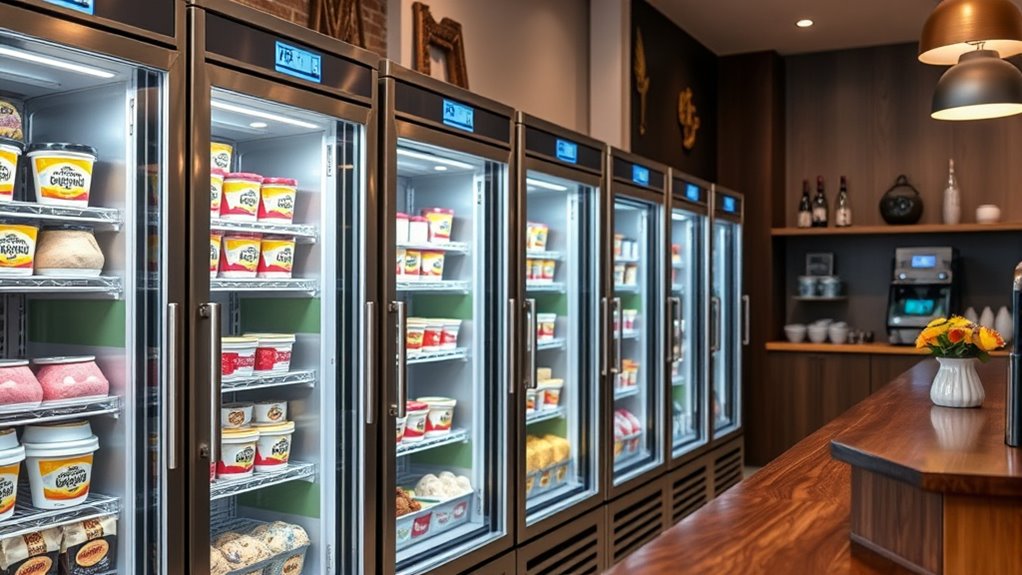compact stylish ice cream freezers