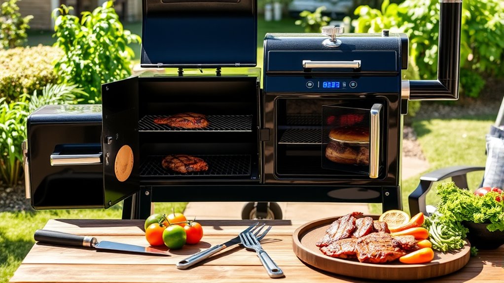 cooking capacity and controls