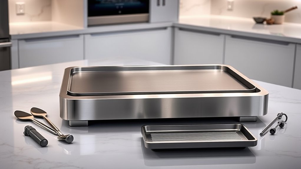 cooking surface safety features